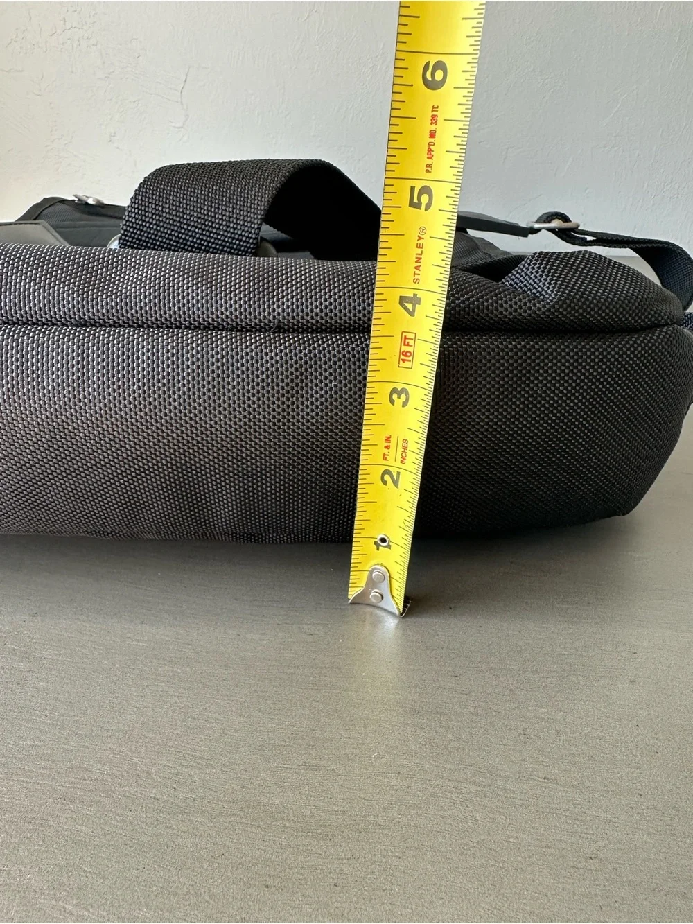 Toppers Black Nylon Versatile Black Men's Messenger Bag Padded Strap Multi Use